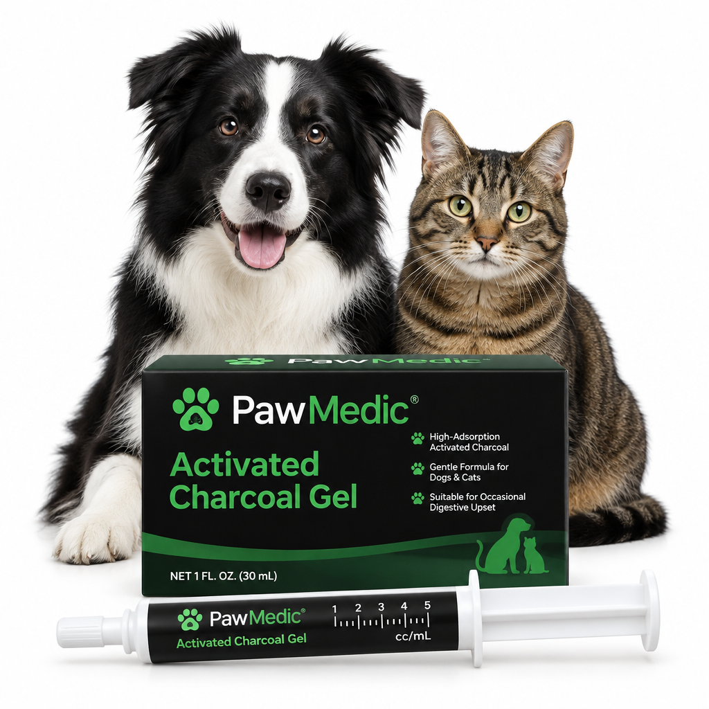 PawMedic Emergency Pet Detox Kit — Activated Charcoal Gel Syringe for Dogs and Cats