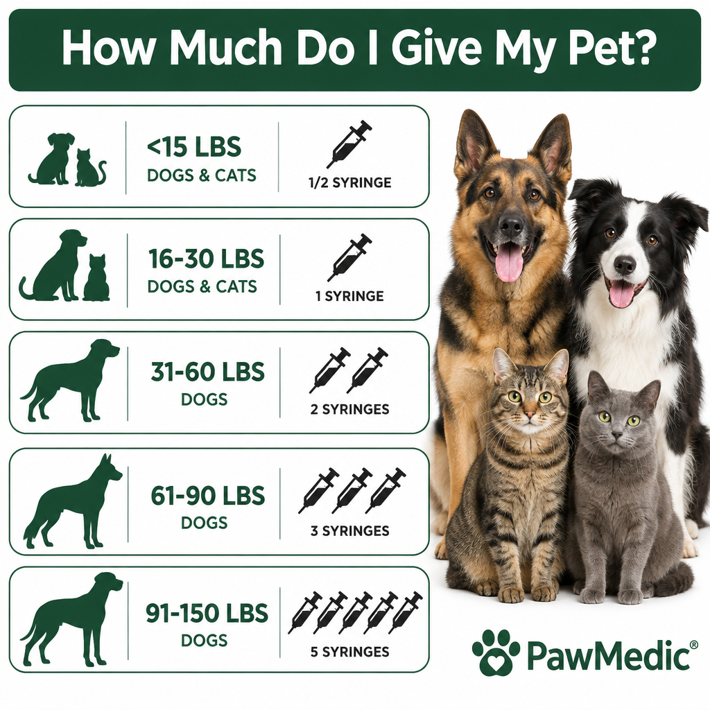 PawMedic Emergency Pet Detox Kit — Activated Charcoal Gel Syringe for Dogs and Cats