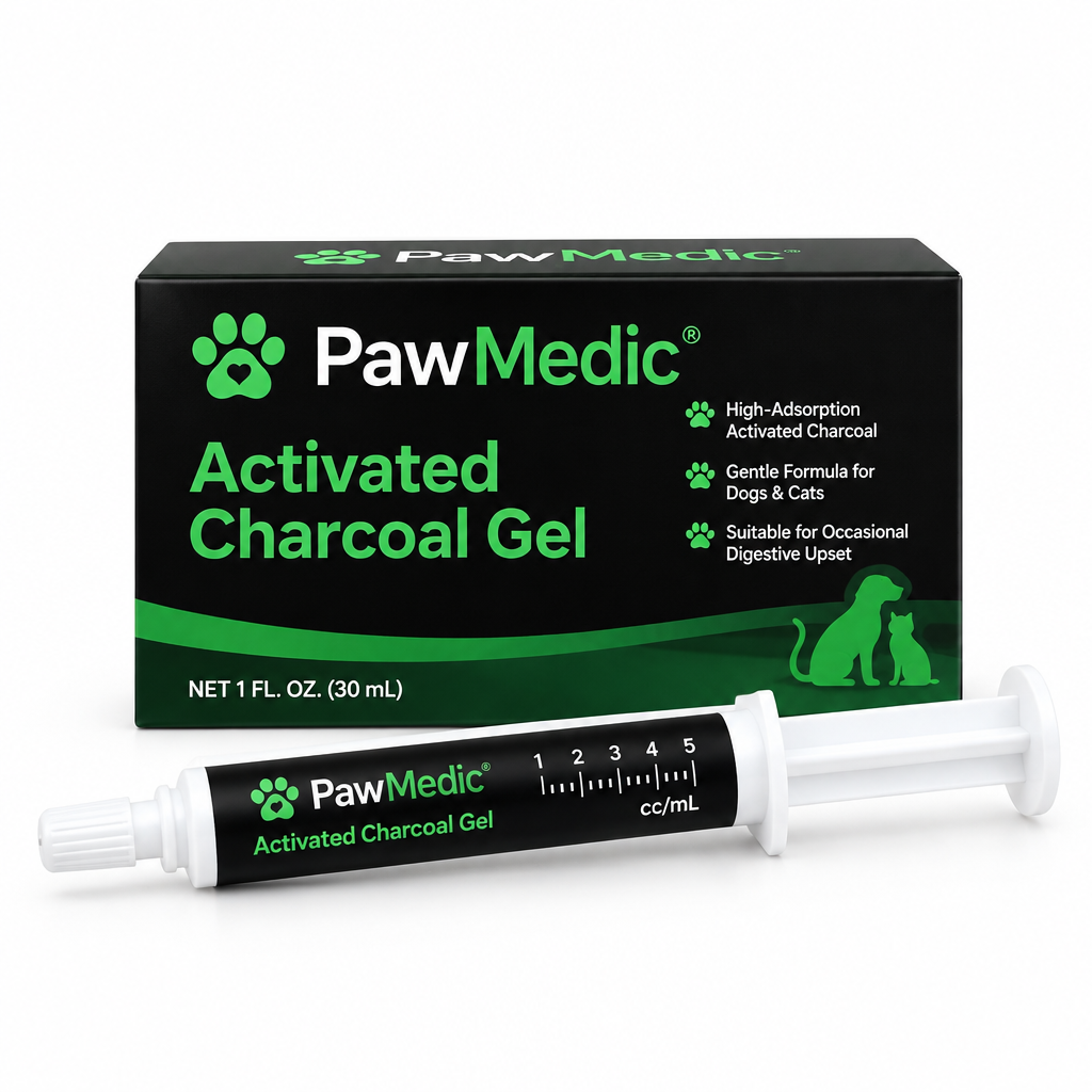 PawMedic Emergency Pet Detox Kit — Activated Charcoal Gel Syringe for Dogs and Cats